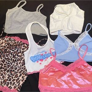 💕Y2K 2000s Crop Tank Top Bundle